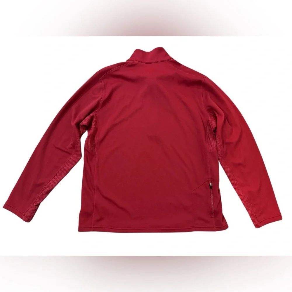 Nike Livestrong Men’s Dri-Fit Red & Yellow Track Jacket 1/4 Zip Pullover, XL